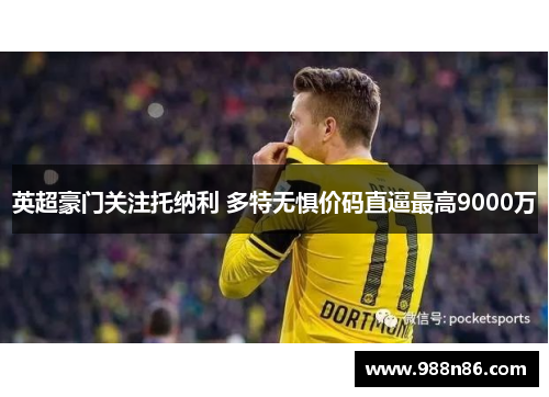 英超豪门关注托纳利 多特无惧价码直逼最高9000万